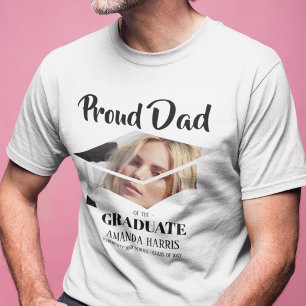 Pai Orgulhoso Moderno Do Graduado T-Shirt Foto