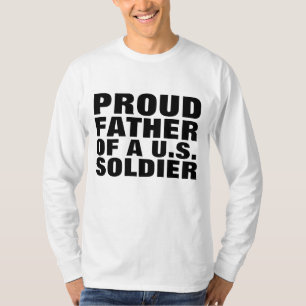 PAI ORGULHOSO (PAI) A UMA T-Shirts DE SOLDADO DOS