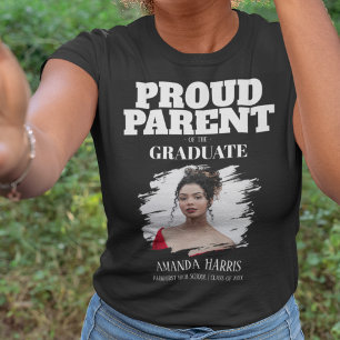 Pai ou Mãe Moderno do Graduado   T-Shirt com Foto