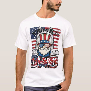 Pai Patriota Gnome Camisa Vintage Vetor Design_1