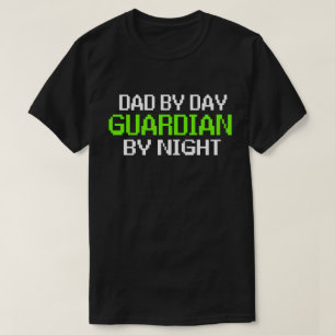 Pai pelo guardião do dia pelo t-shirt do jogo da