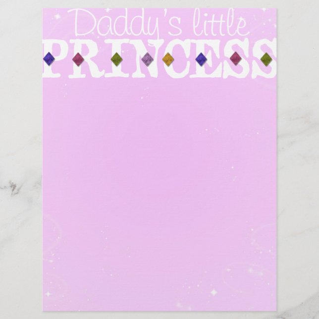 Pai Princesa Pequena Letterhead (Frente)