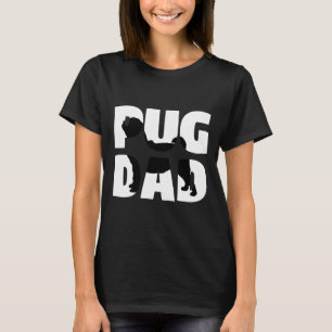 Pai Pug Presente Pug Pai Camiseta Pai de Cachorro 