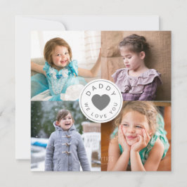 Pai Que Te Amo Colagem Fotográfica Do Coração 4