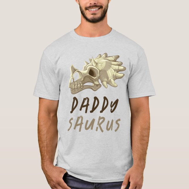 Pai Saurus Dinosaur T-Shirt (Frente)
