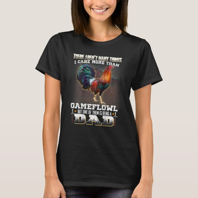 Pai T-Shirt Gamefowl Rooster (Frente)