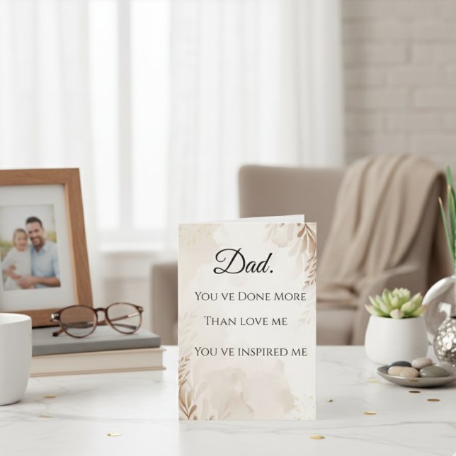 Pai, Você Tem Um Cartão de Saudação Mais Único Dor (Criador carregado)