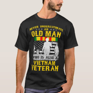 Pai Vovô Vietnã Vintage Camisas Veteranas