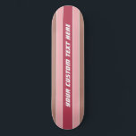 Painéis de skate de texto personalizado com padrão<br><div class="desc">Altere o campo de texto para o que deseja. Você também pode alterar a fonte e seu tamanho e cor usando a função "Personalizar", bem como adicionar mais campos de texto, se desejar. Veja na minha loja mais itens com este design e opções de cores.</div>