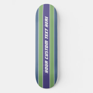 Painéis de skate de texto personalizado com padrão