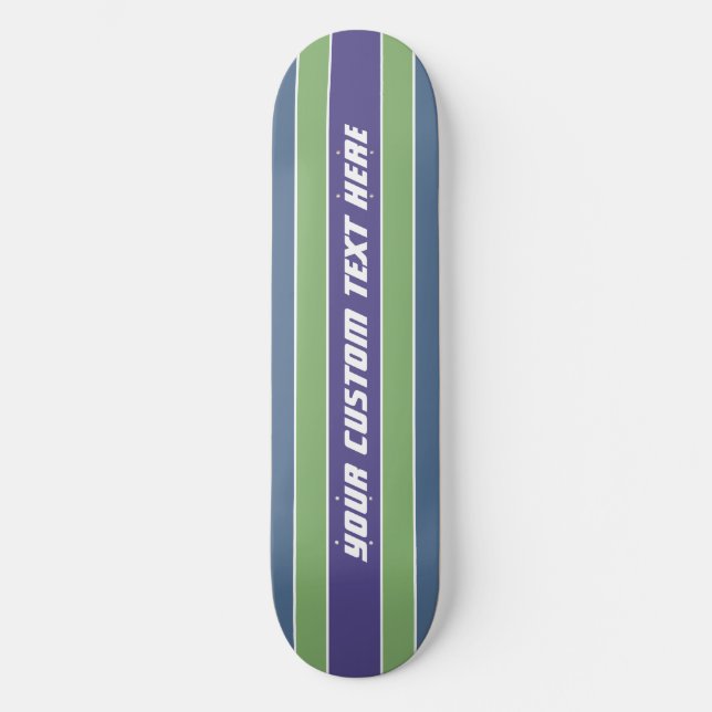 Painéis de skate de texto personalizado com padrão (Frente)