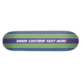 Painéis de skate de texto personalizado com padrão