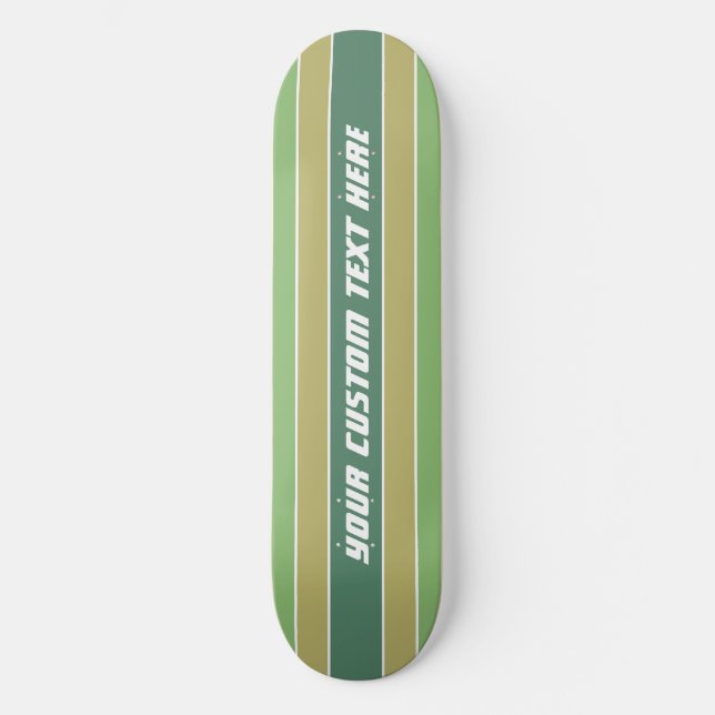 Painéis de skate de texto personalizado com padrão (Frente)