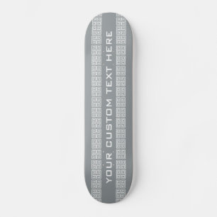 Painéis de skate personalizados de padrão grego