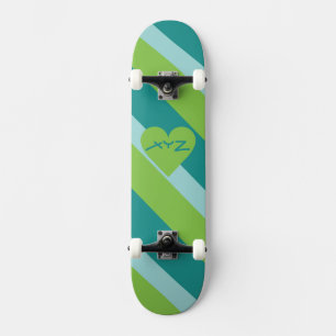 Painéis de skate personalizados do coração do namo