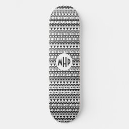 Painéis de skate personalizados do padrão Aztec