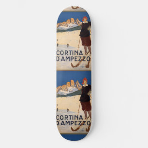 Painéis de skates italianos da viagens vintage