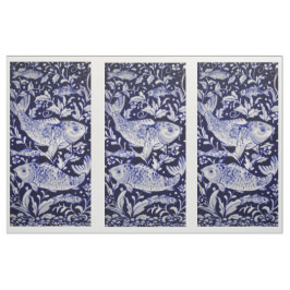 Painéis de Tecido Design do Azulejo Koi Pond Azul 