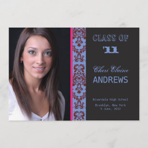 Painel Damask - Placa de Anúncio de Graduação-6