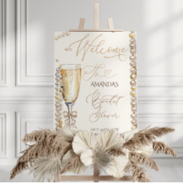 Painel de boas-vindas do Chá de panela do Arco Pro