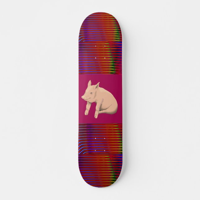 PAINEL DE SKATEBOARD DO PIG LOVER (Frente)