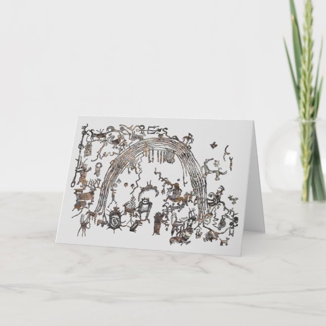 Painel Petroglicph - Rochester Creek, Cartão Utah (Frente)