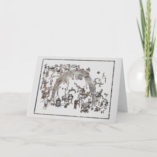 Painel Petroglicph - Rochester Creek, Cartão Utah (Frente)