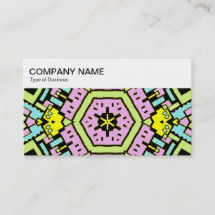 Painel superior - Cartão de visita caleidoscópico 