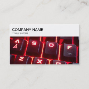 Painel superior - Cartão de visita de teclado bri