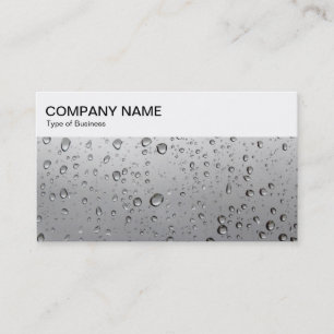 Painel superior - Chuva em um Cartão de visita de