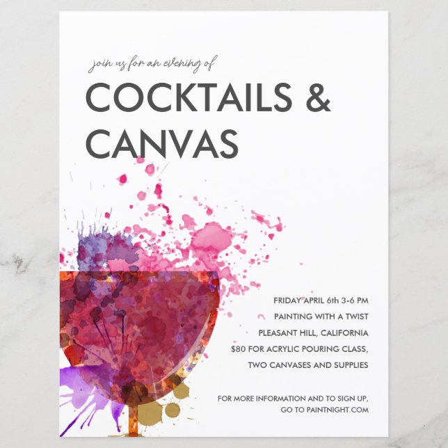 Paint Night Flyer (Frente)