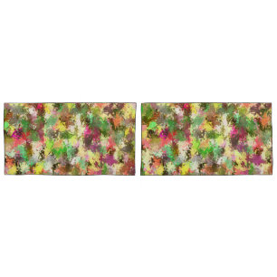 Paint Splatter Autumn Color deixa Abstrato