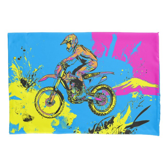 Paint Splatter - Cavaleiro Motocross (Frente)