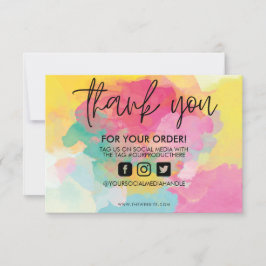 Paint Splatter Watercolor Obrigado Media Insert