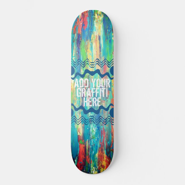 Paint Streak Skateboard Deck (Frente)
