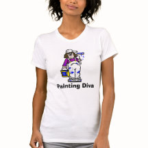 Painting Diva T-shirt feminina