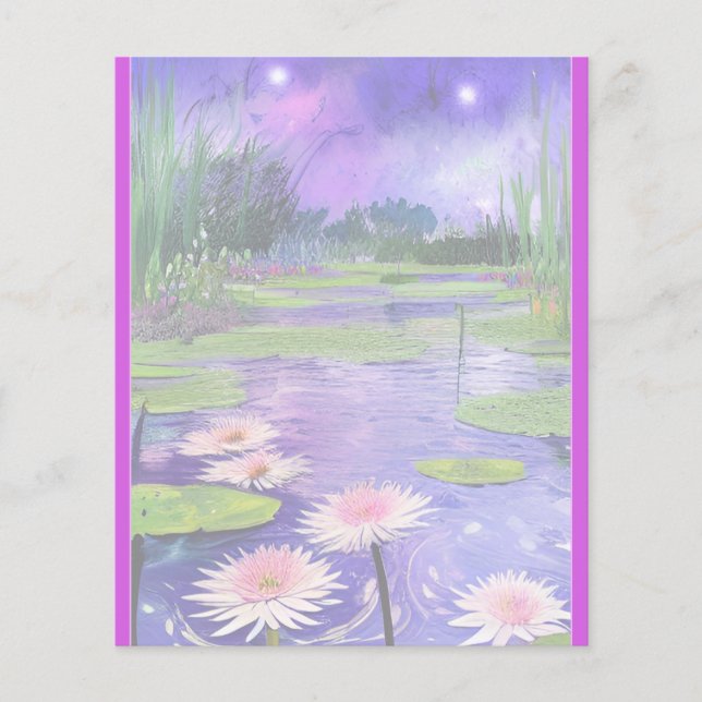 Painting Starry night no Pond (Frente)