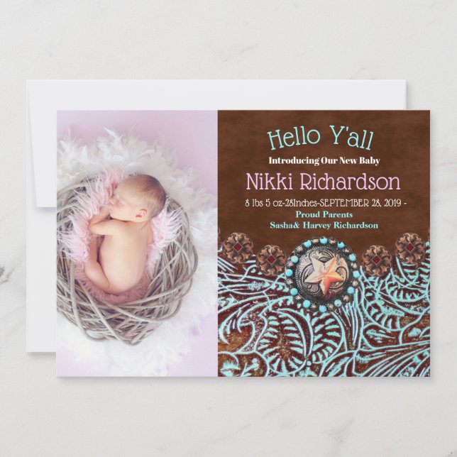 país castanho-turquesa, oeste Anúncio de Nasciment (Frente)