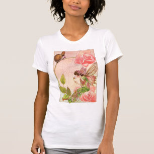 País das fadas da aguarela - t-shirt das senhoras