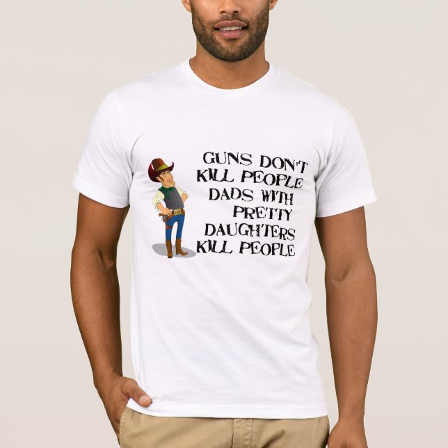 Pais engraçados com camisa das filhas (Frente)
