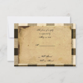 País Russo - Sepia Negra Verifica Cartão de Respos