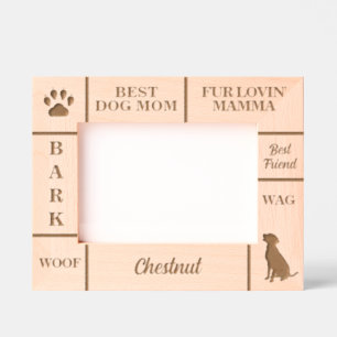 Paisagem 7x5 MELHOR Cão MOM Sempre Nome Personaliz