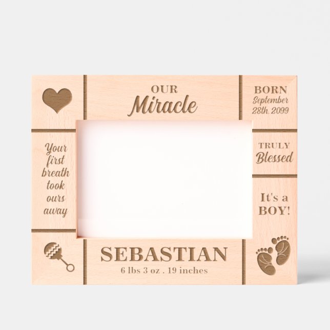 Paisagem 7x5 Novo Bebê Personalizado (Front)