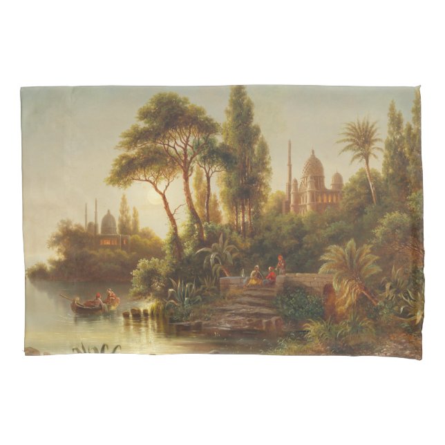 Paisagem Asiática na Luz da Noite (Arte Sunset) (Frente-Esquerda)