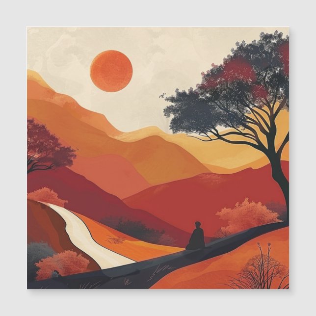 Paisagem Boho Abstrato (19) (Frente)