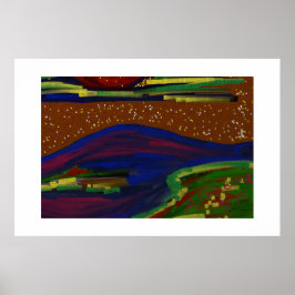 Paisagem Colorida Poster Art