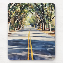 Paisagem com cores vibrantes e cenas Mousepad