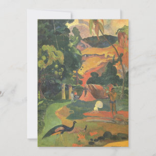 Paisagem com Peacocks por Paul Gauguin