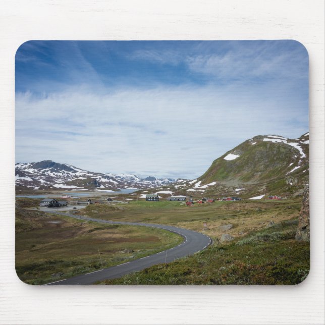 Paisagem da montanha no mousepad de Noruega (Frente)