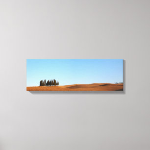 Paisagem da Toscana com canvas panorâmica cipreste